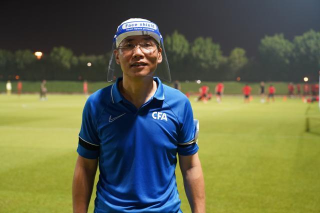 1668961973868017790.jpg 2021年9月份跟随国家队在多哈参加12强赛前两轮比赛期间,在大学城训练场地.jpg